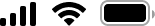 icon wifi and battery